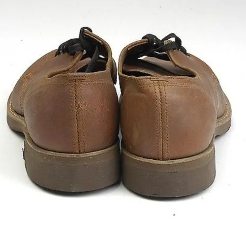 1960s Mens Deadstock Brown Leather Oxford Shoes