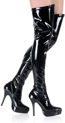 5 1/4" Stretch Platform Thigh Boot (INDULGE-3000)