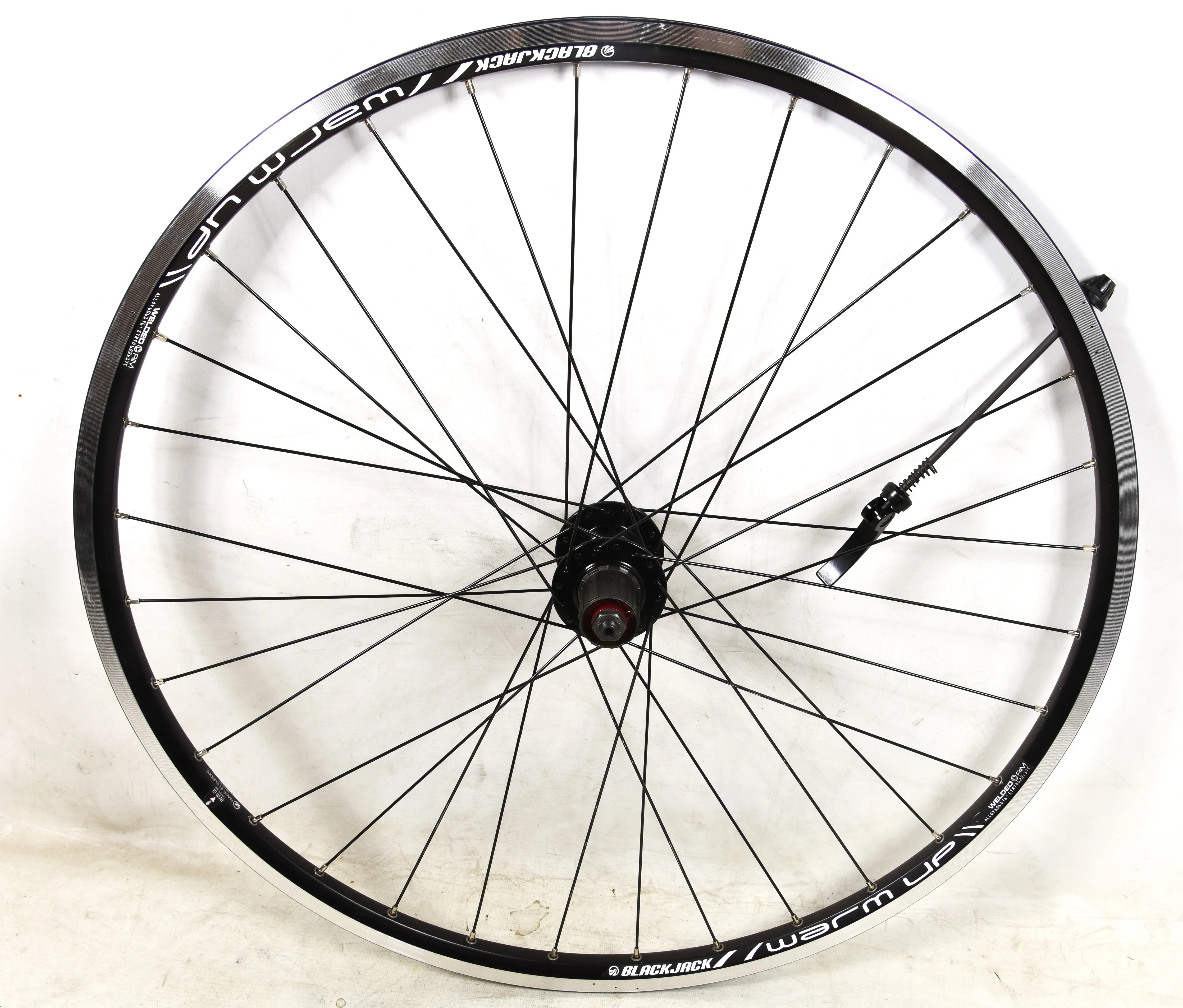 700c 8-9 10 SPEED CASSETTE DISC HUB TREKKING BIKE REAR WHEEL RODI BLACK JACK BLACK DOUBLE WALL RIM