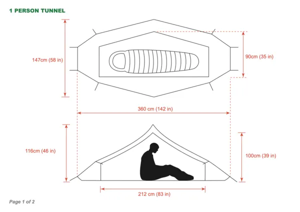 Aarn AT1 4 Season Hiking Tent (1-person) Hire