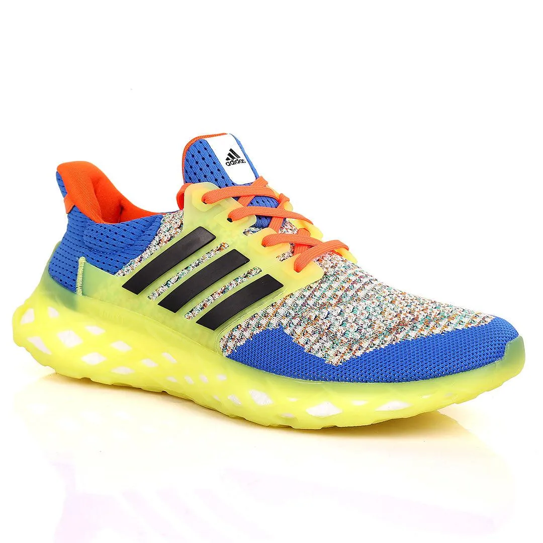 AD Boost Multi-Coloured  Drift Men's Running Sneakers With Lemon Sole