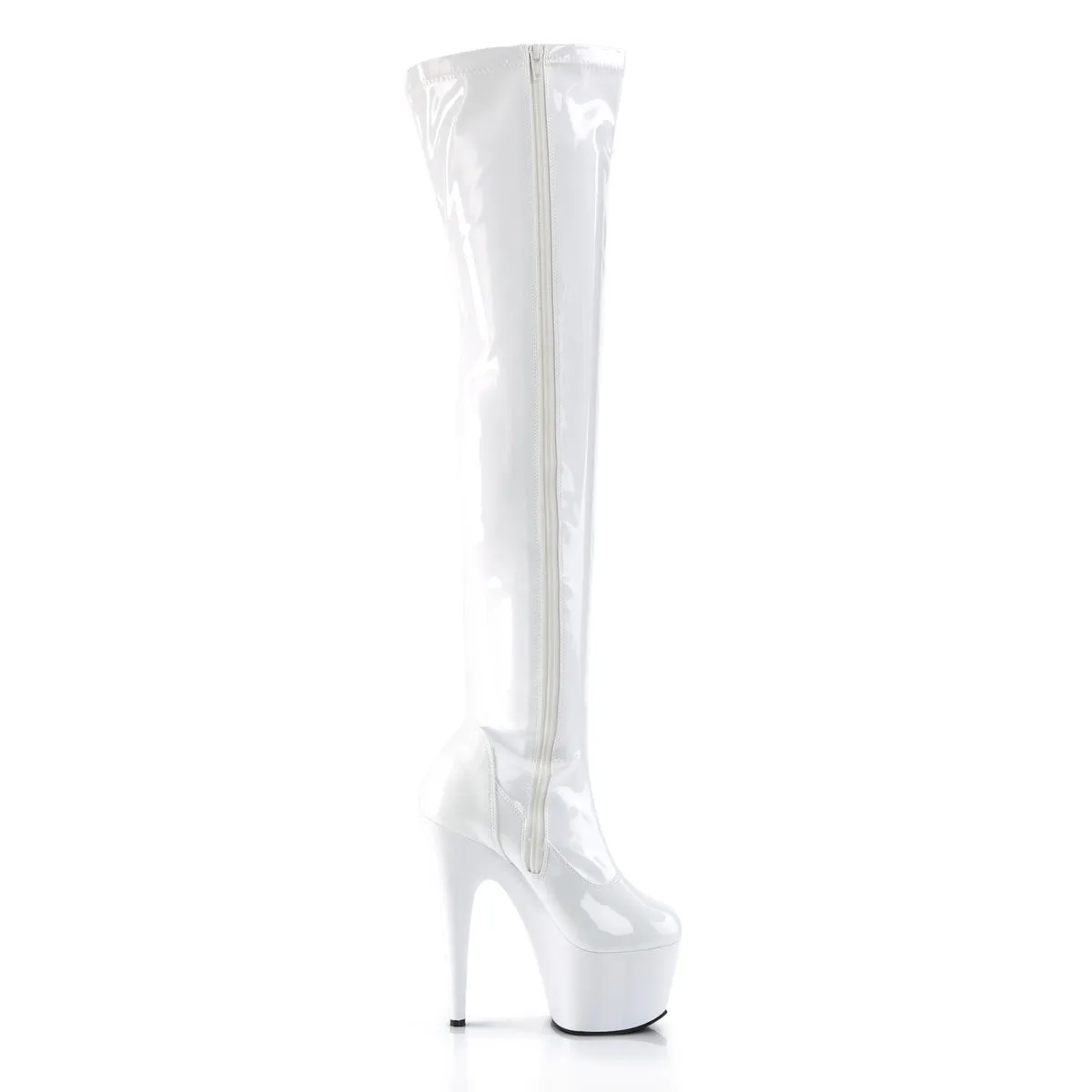 Adore Thigh High Platform Boots White