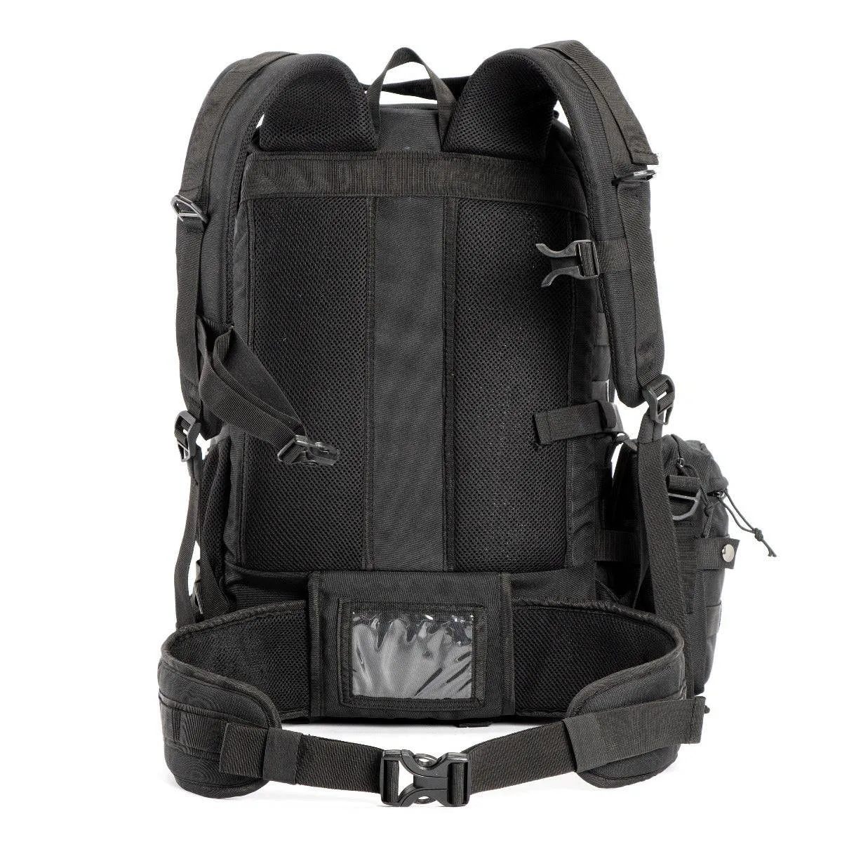 Alfa Military Tactical Backpack with Sling Bag Attachment -  45 Litres - Black