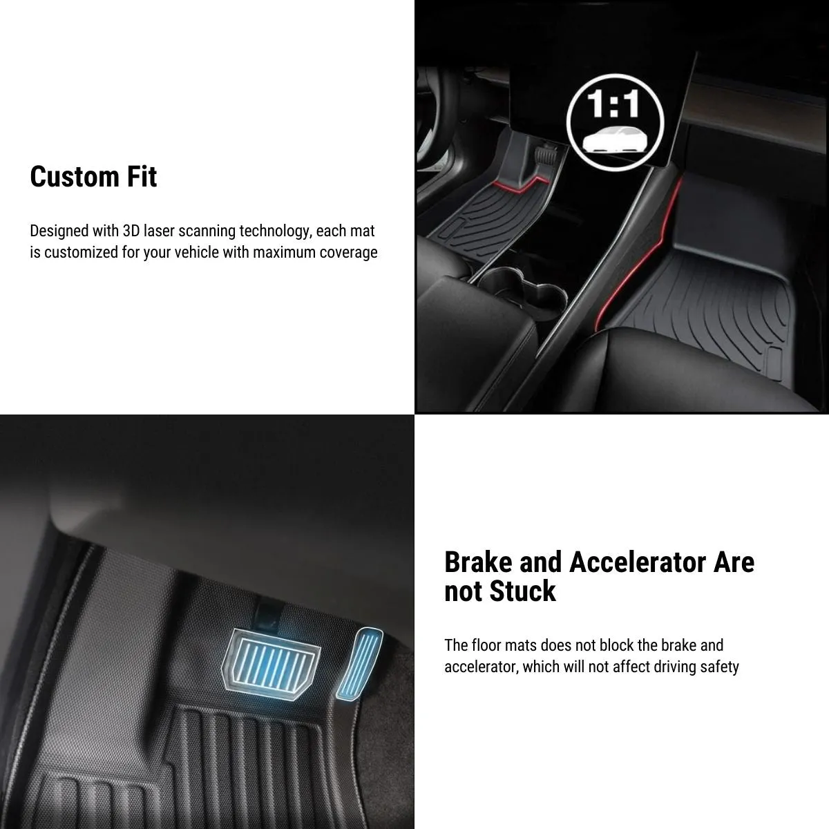 All-Weather Floor Mats for Tesla Model X