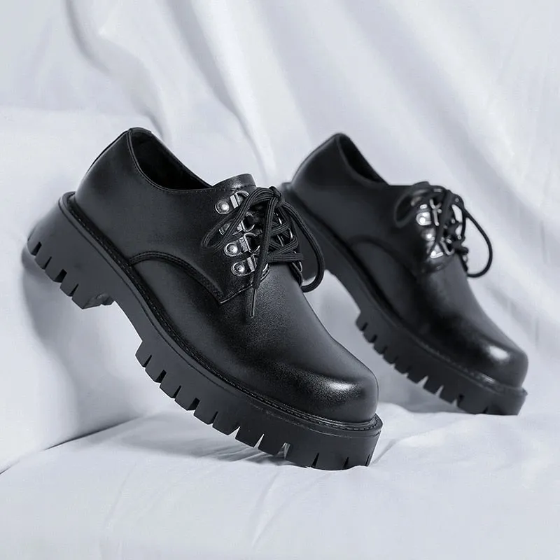 Amozae- Baegam Military Chunky Sole Derby Shoes