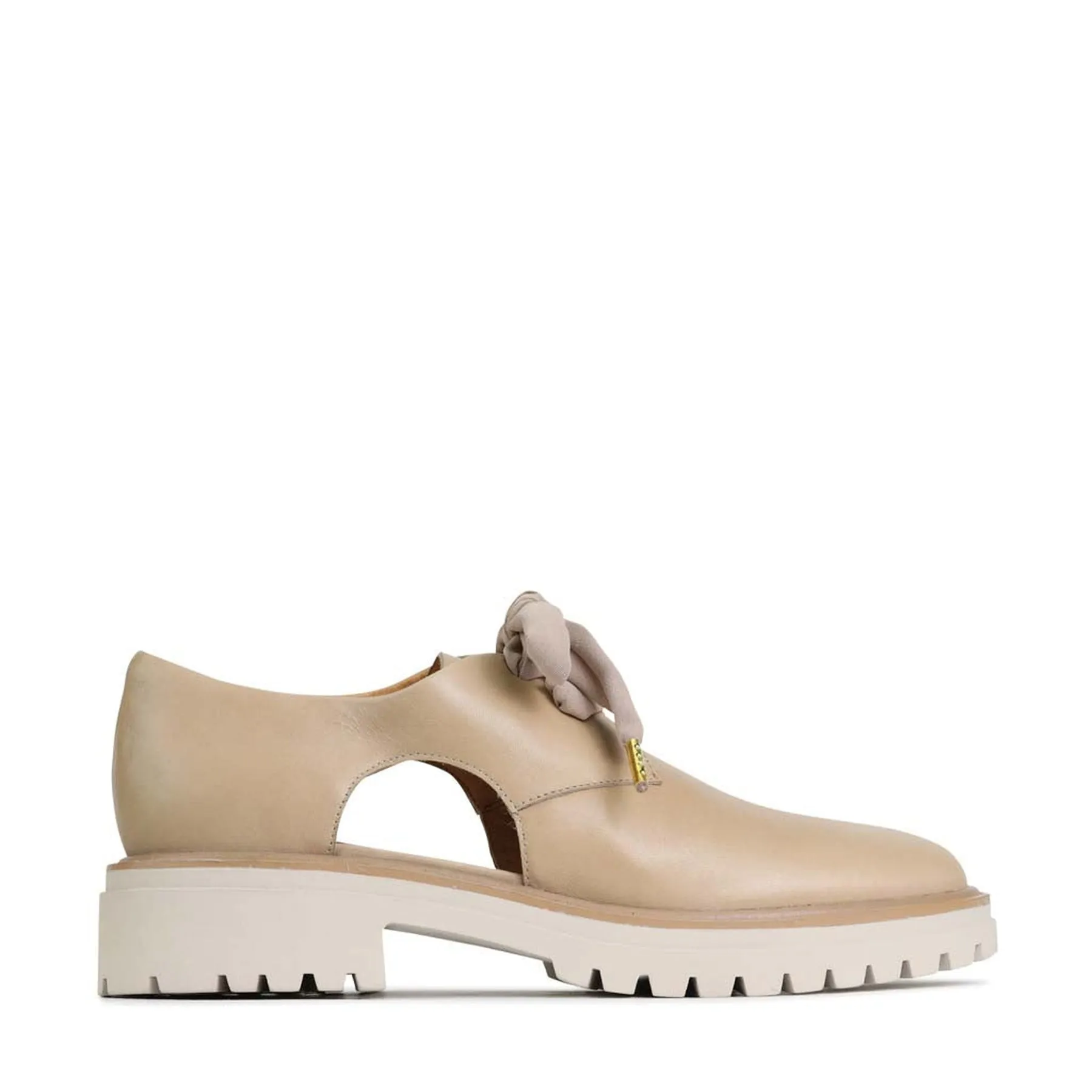 ANISE LEATHER CUT-OUT LOAFERS