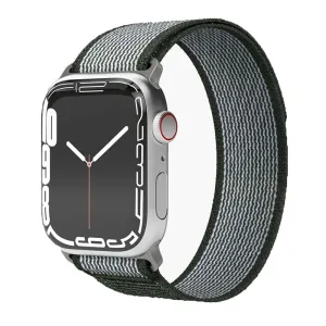 Apple Watch (42/44/45/SE/49mm) Vonmählen Trekking Loop Nylon Rem - Hvid / Grøn