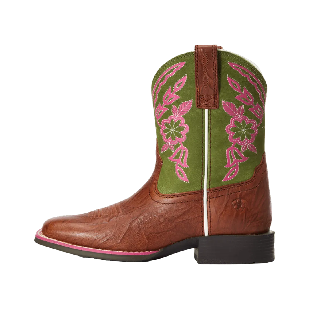 Ariat Kid's Cattle Cate Western Full Grain Leather Boots