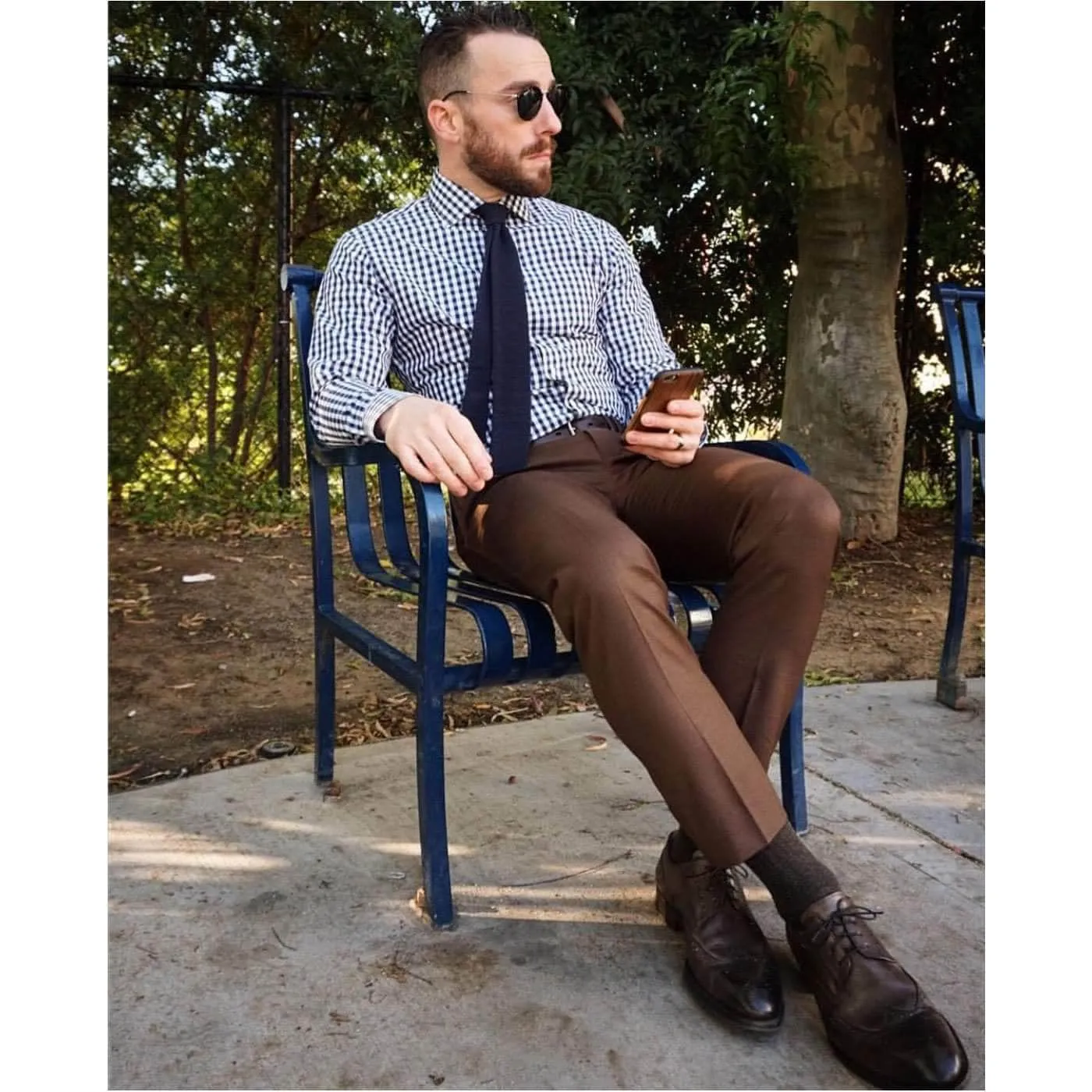 Ashbourne Derby Wingtip Brogue Brown