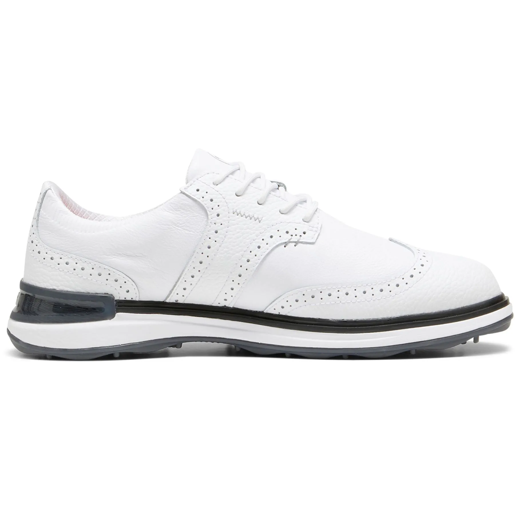 Avant Wingtip Leather Spikeless Golf Shoes White - AW24