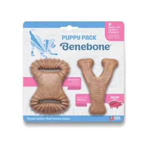 Benebone Puppy Pack Chews Wishbone & Dental Bacon (2 pack)