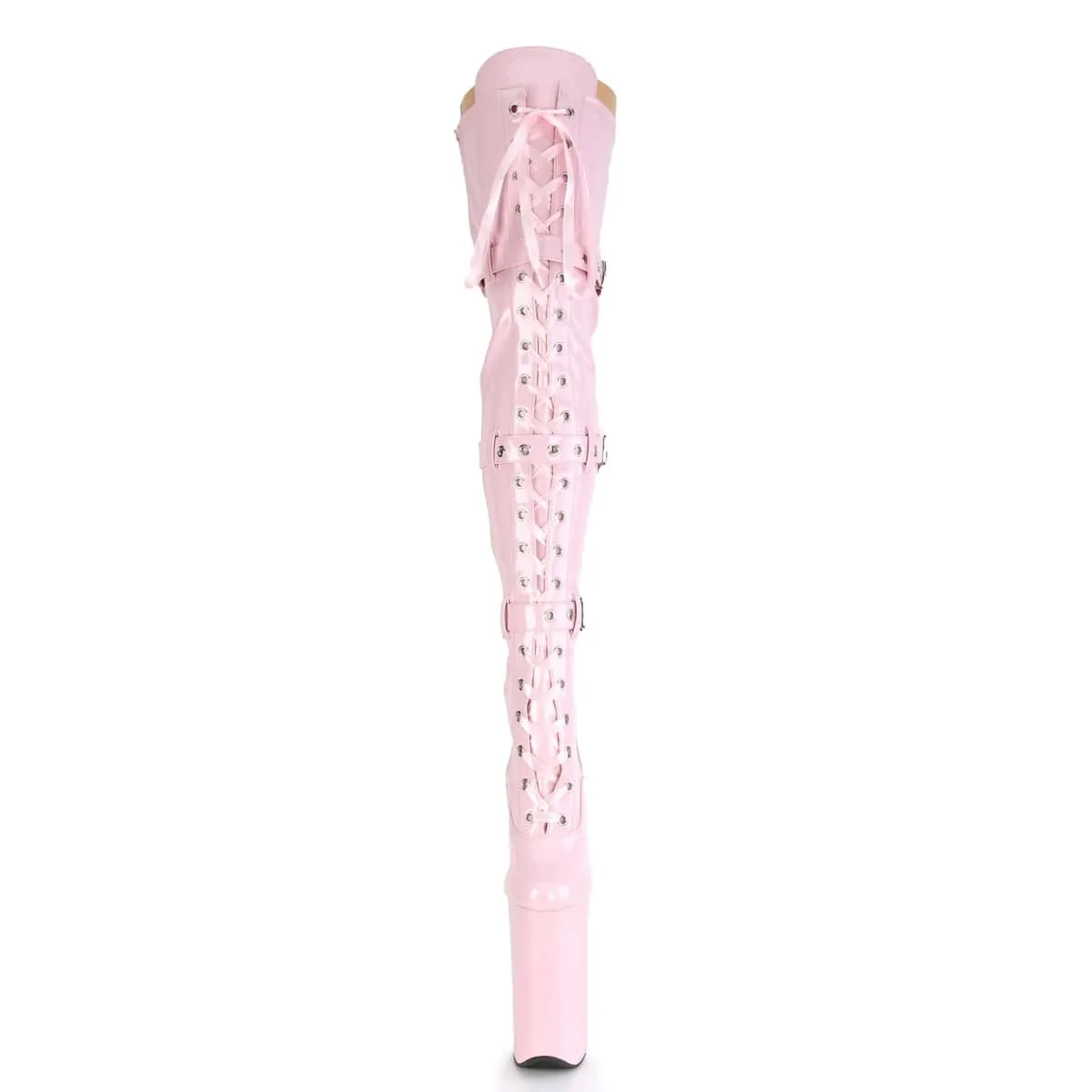 BEYOND-3028 Baby Pink Stretch Patent/Baby Pink