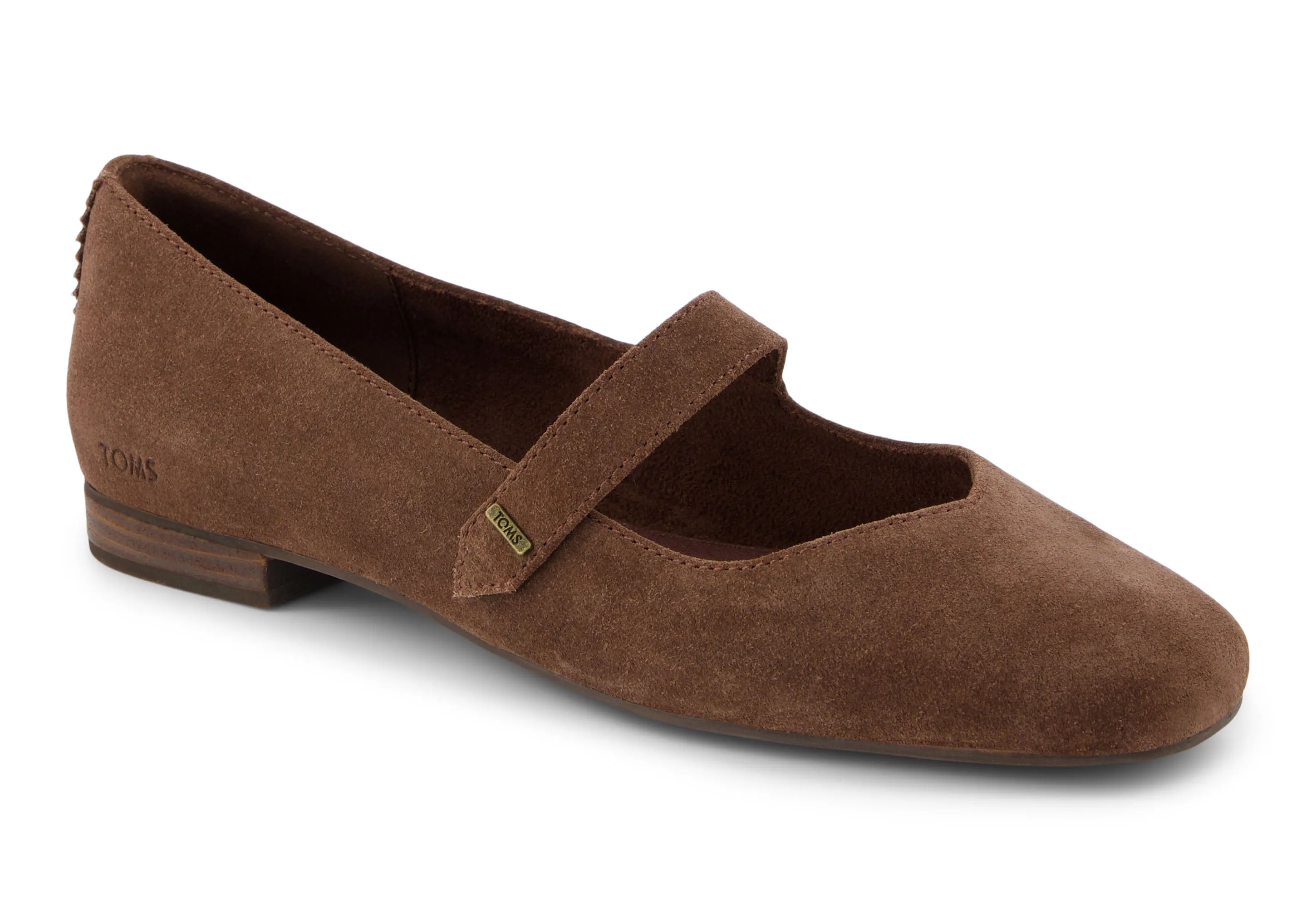 Bianca Flat - Oak Brown Suede