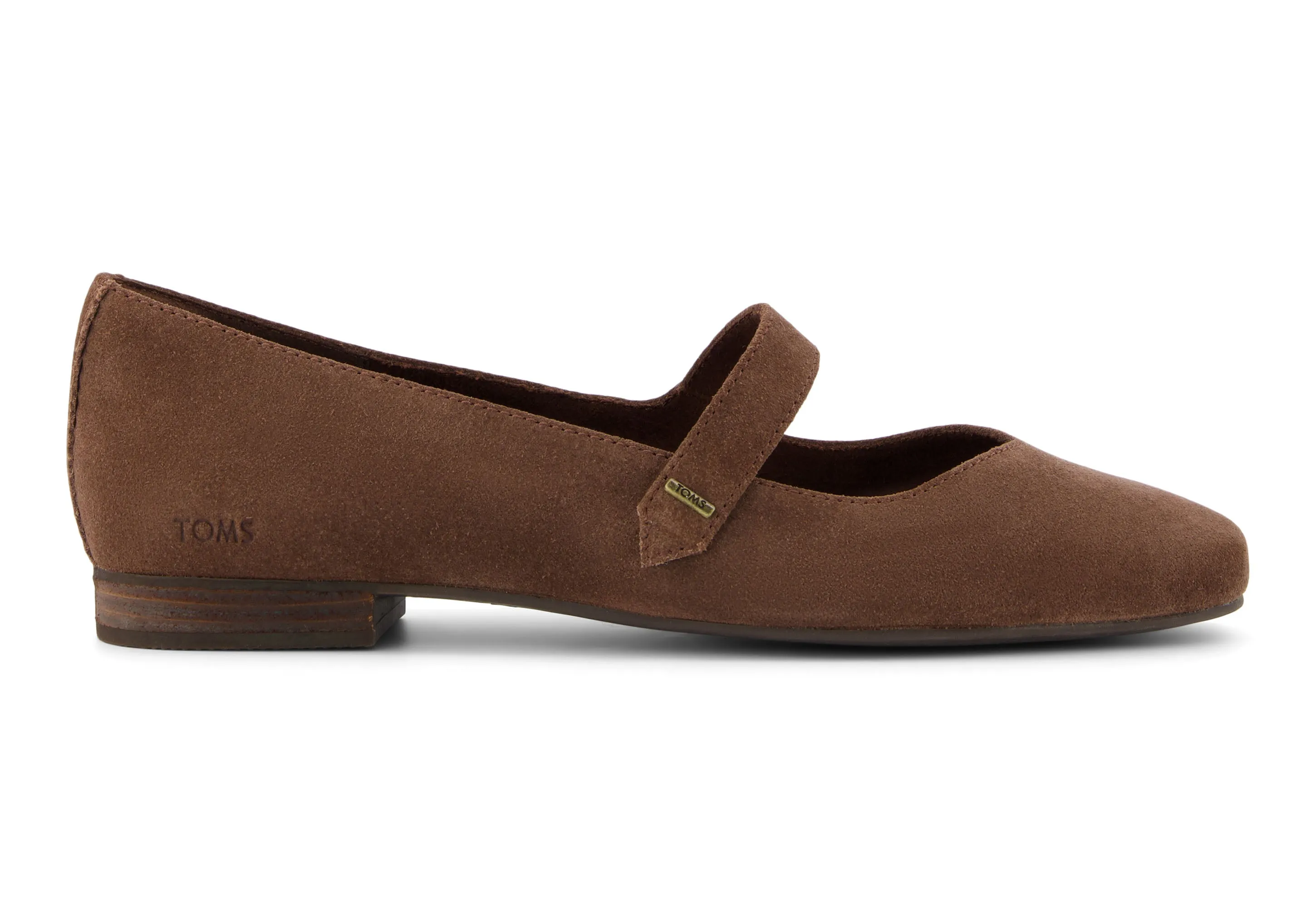 Bianca Flat - Oak Brown Suede