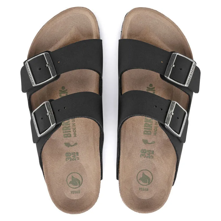 Birkenstock Arizona BirkiBuc/MF Vegan Sandal (Unisex) Black 1019115