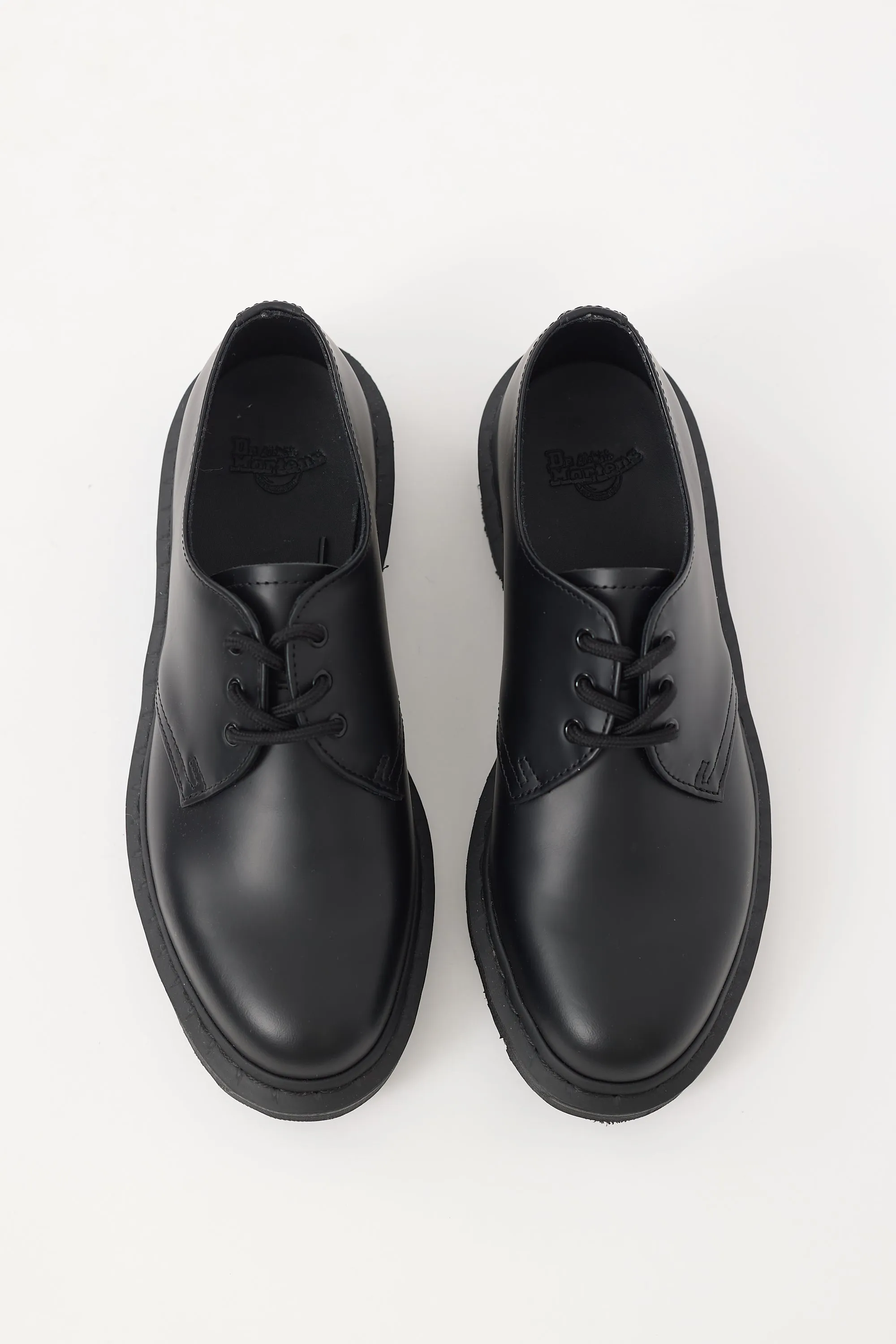 Black Leather Monochrome 1461 Derby