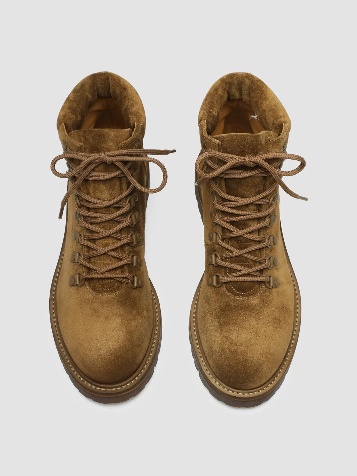 BOSS 003 -  Light Brown Suede Lace Up Boots