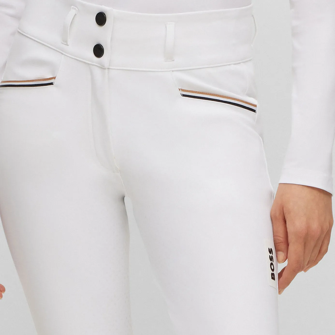 BOSS Equestrian Hailey Full Grip Breeches - White