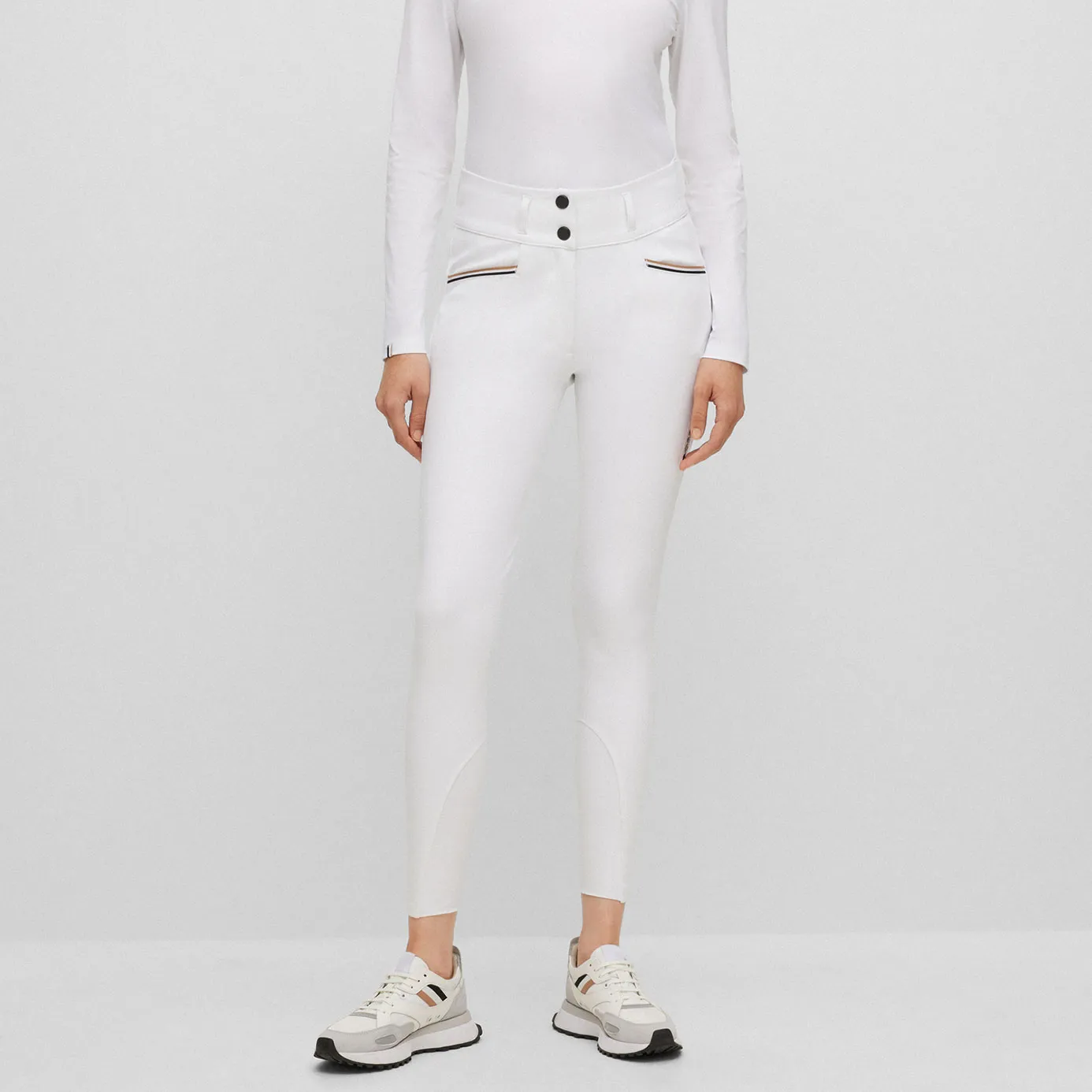 BOSS Equestrian Hailey Full Grip Breeches - White