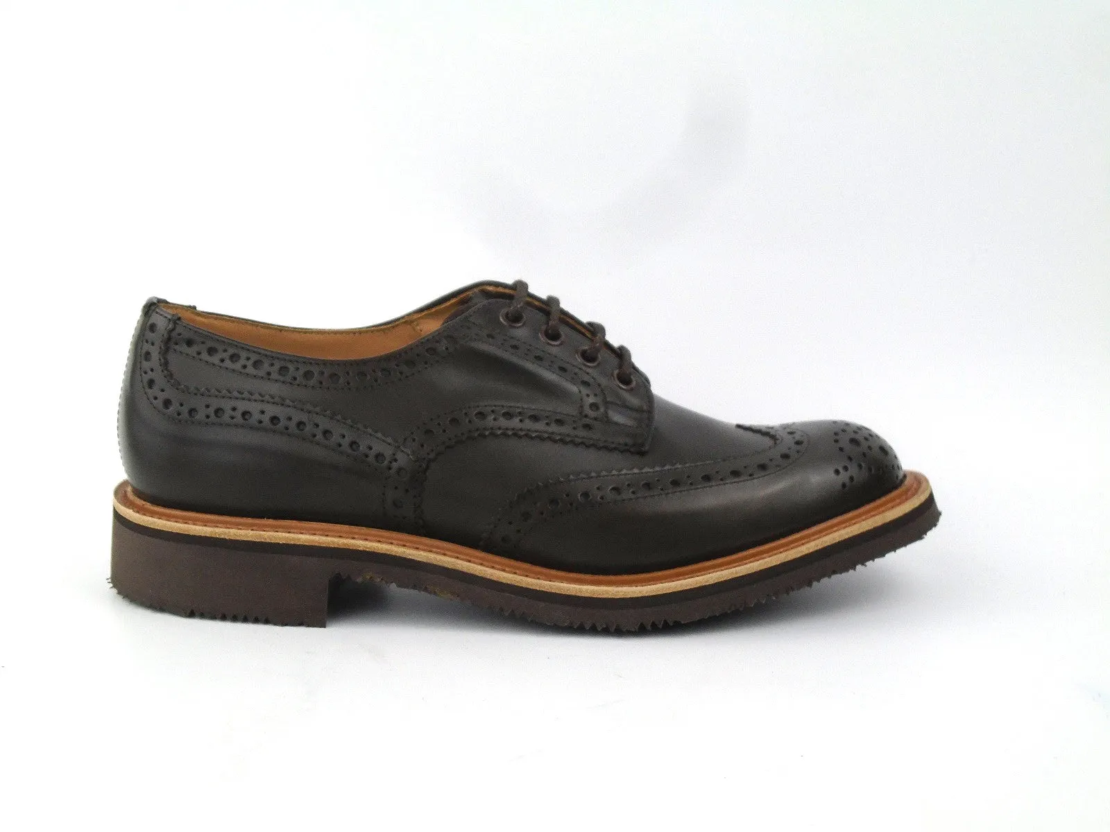 Bourton Country Brogue Shoe - Cafe Burnished