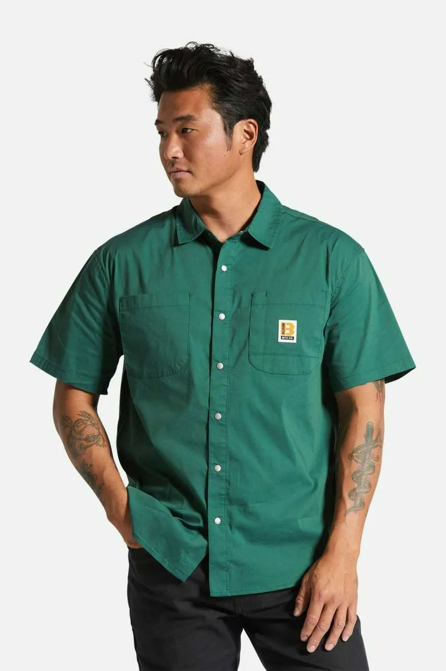 Builders Mechanic S/S Woven Shirt - Trekking Green