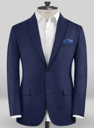 Caccioppoli Sun Dream Mavas Blue Wool Silk Jacket