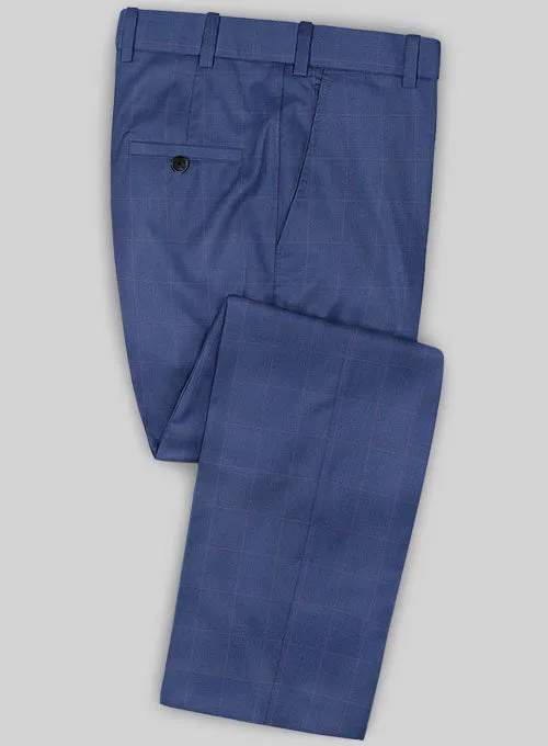 Caccioppoli Sun Dream Serari Blue Wool Silk Suit