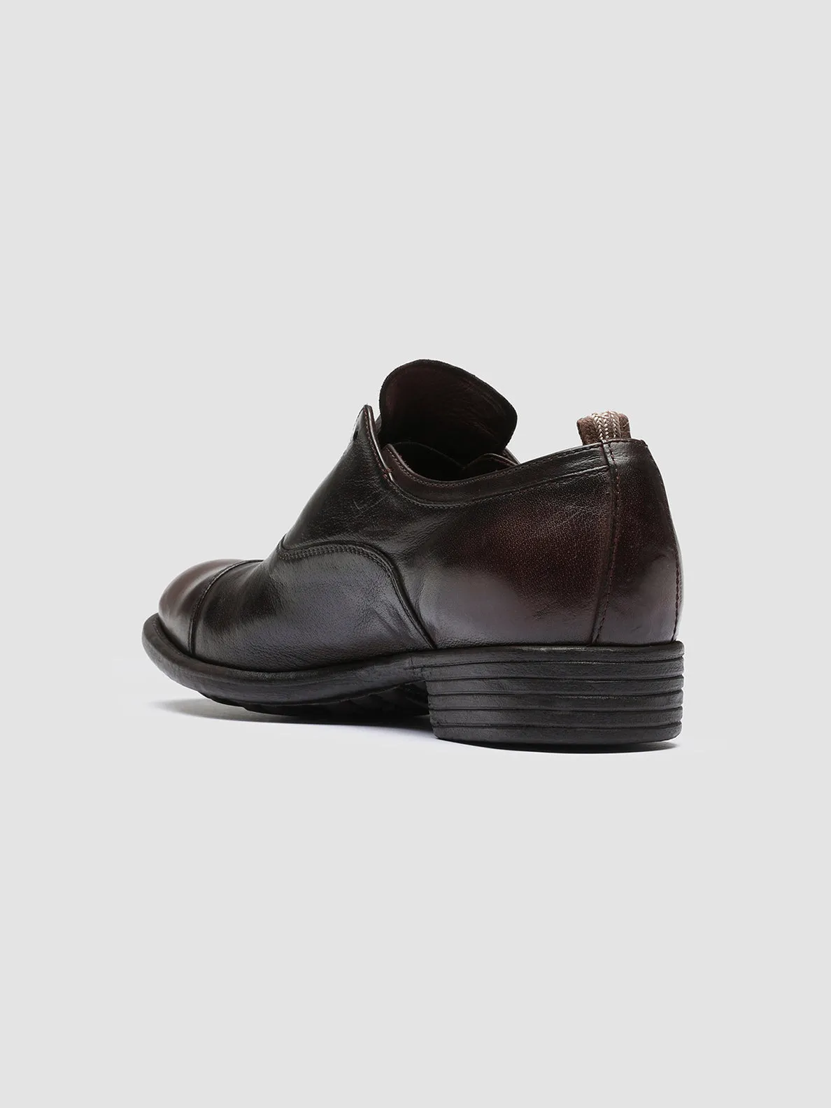 CALIXTE 003 - Brown Leather Oxford Shoes