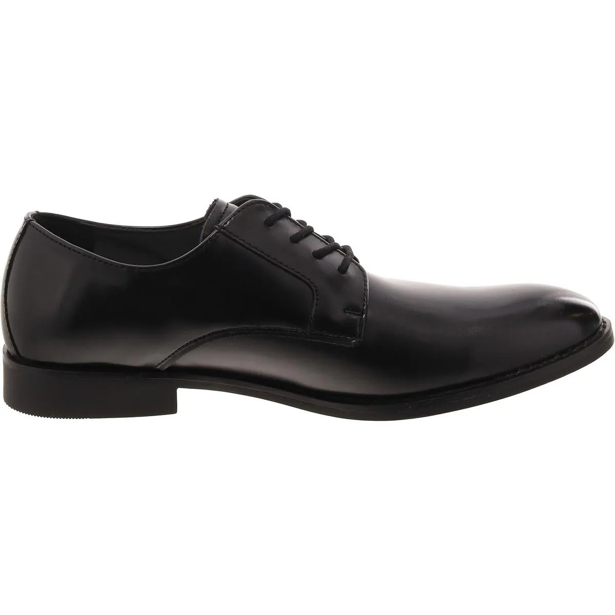 Calvin Klein Mens Maxler Faux Leather Plain Toe Derby Shoes