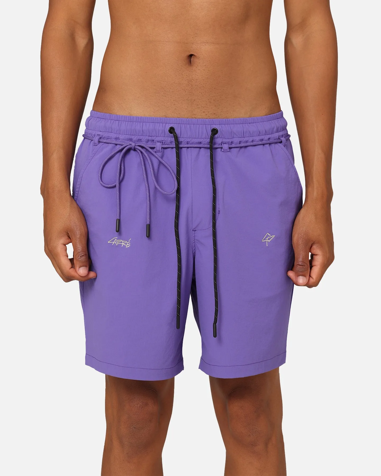 Carre Pace Nylon Shorts Purple