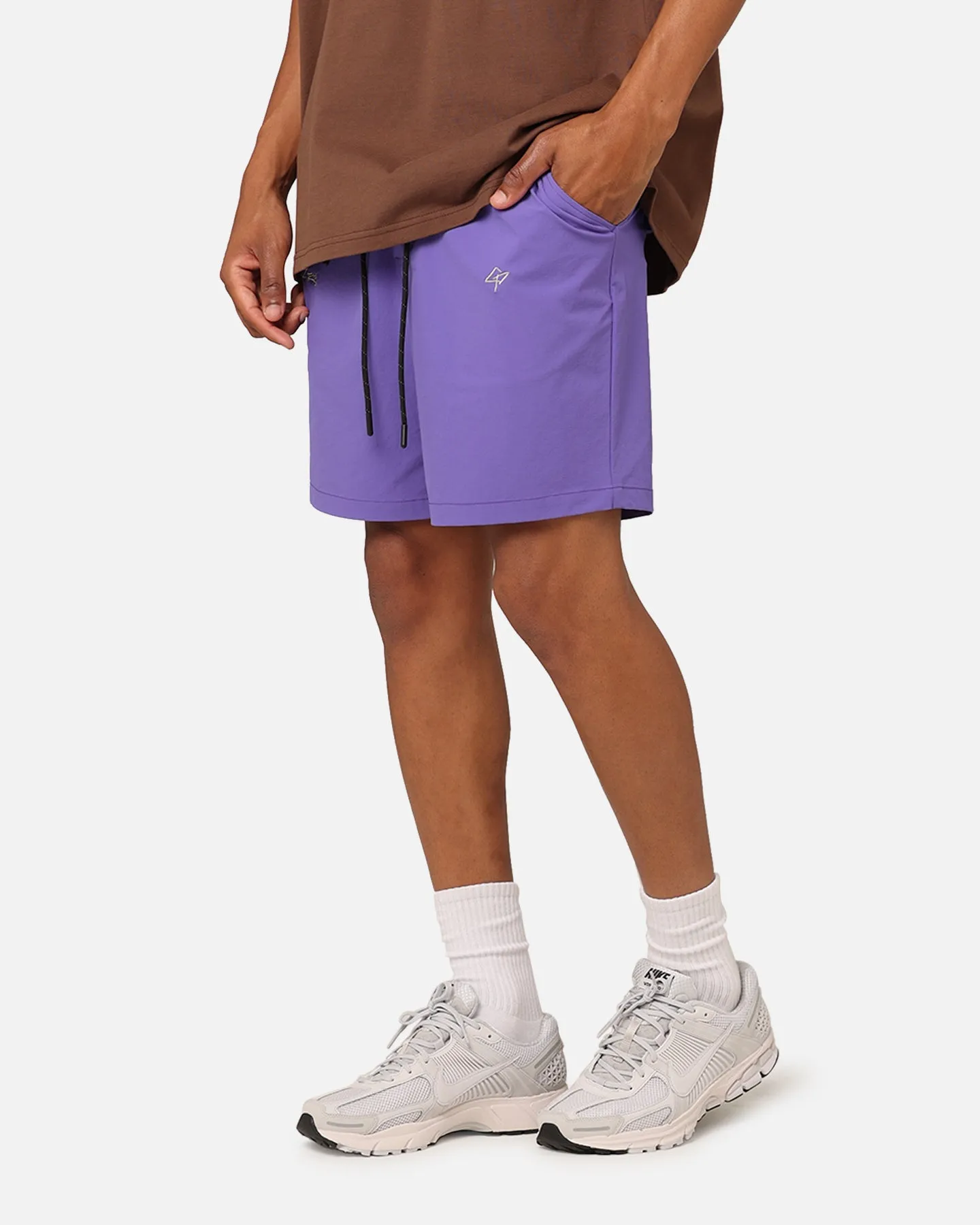 Carre Pace Nylon Shorts Purple