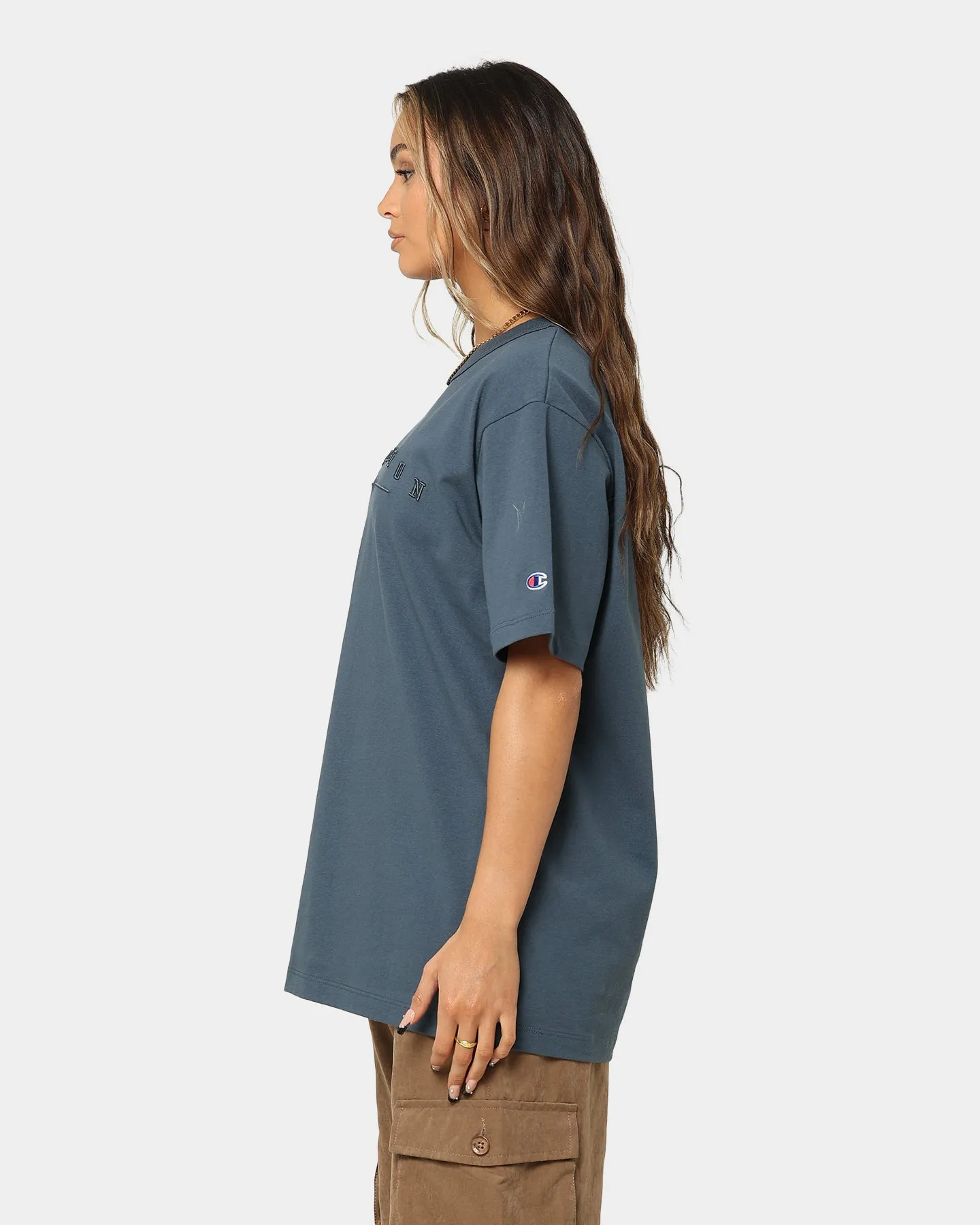 Champion Women's Heritage Oversized T-Shirt Trekking Grey