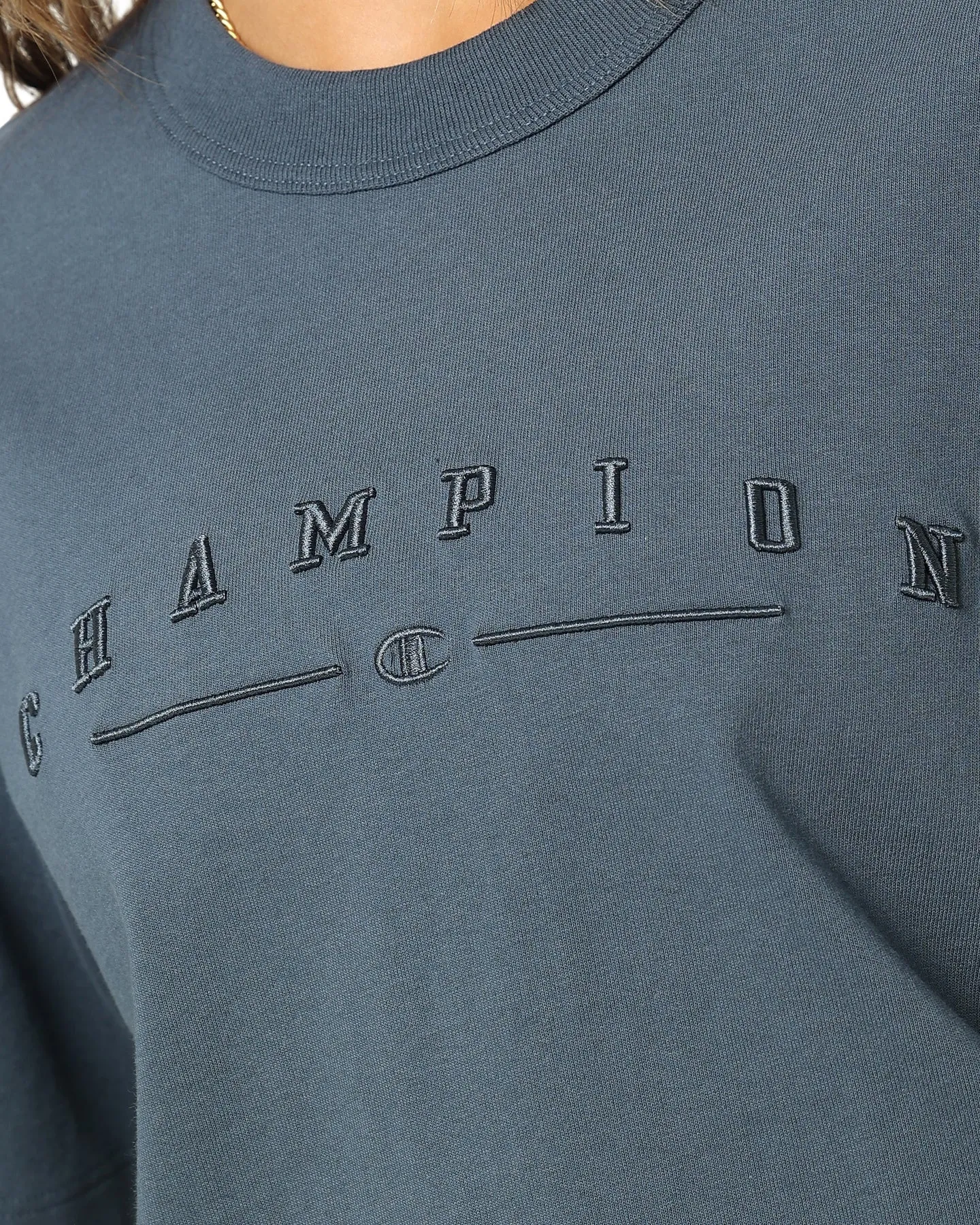 Champion Women's Heritage Oversized T-Shirt Trekking Grey