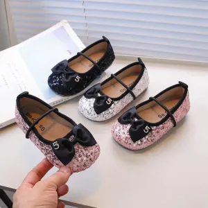 Children's Casual Shoes: Girls' Leather Ballet Flats - TSS231