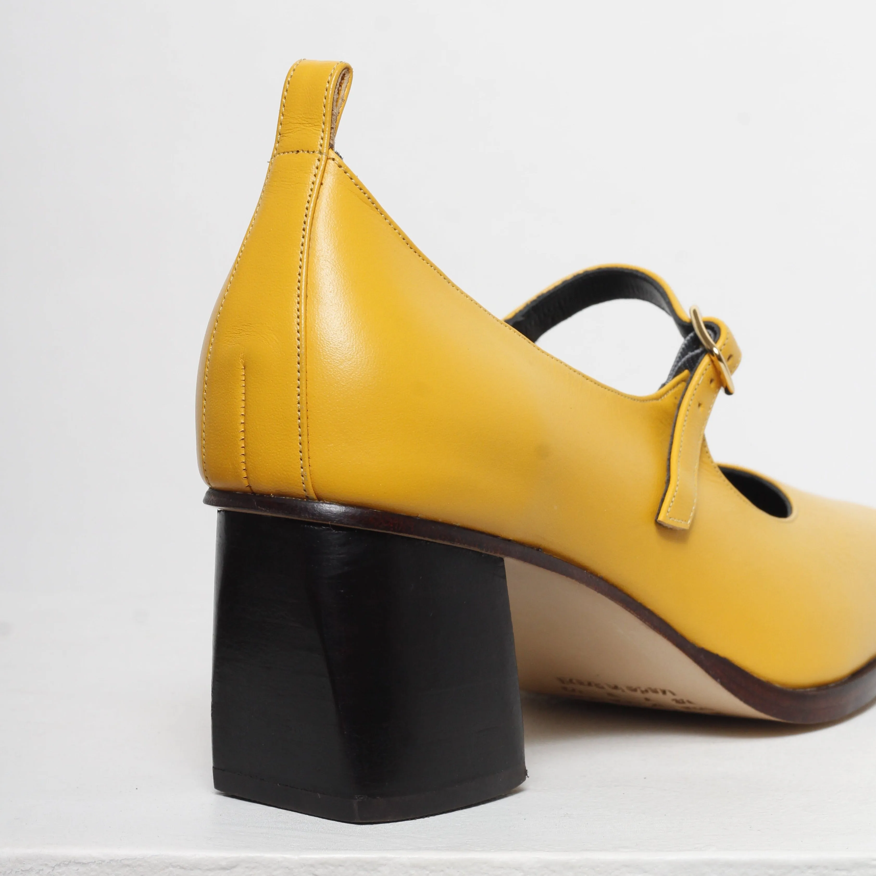 Cindy Mustard Mary Jane Pumps