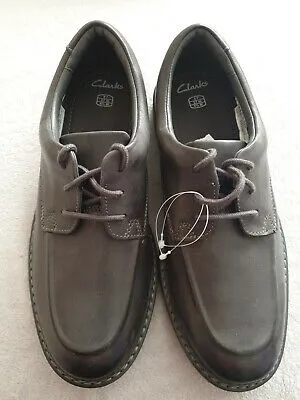 Clarks Asher Grove Grey Boys / Mens Derby Shoes