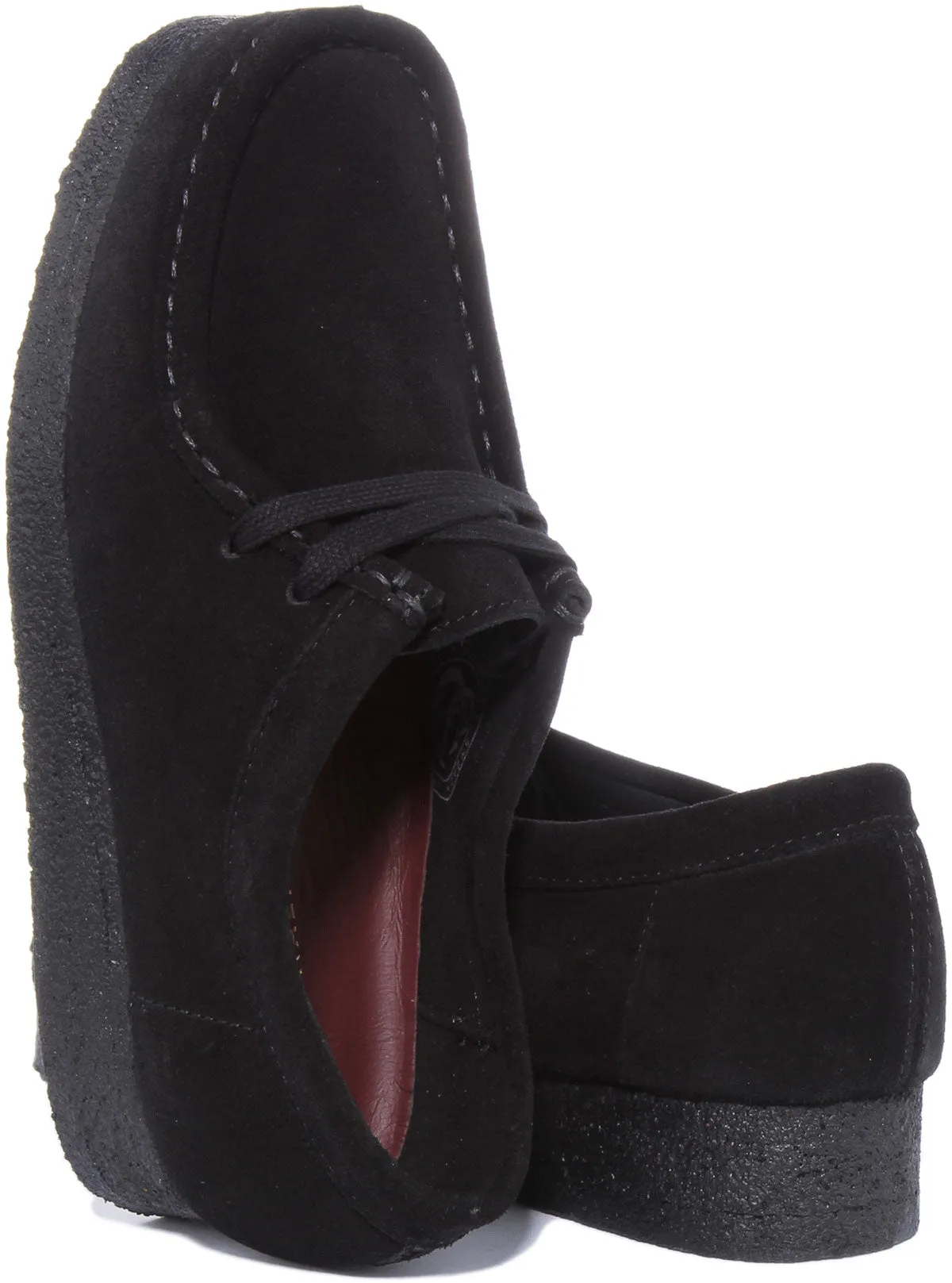 Clarks Originals Wallabee In Black Suede For Women