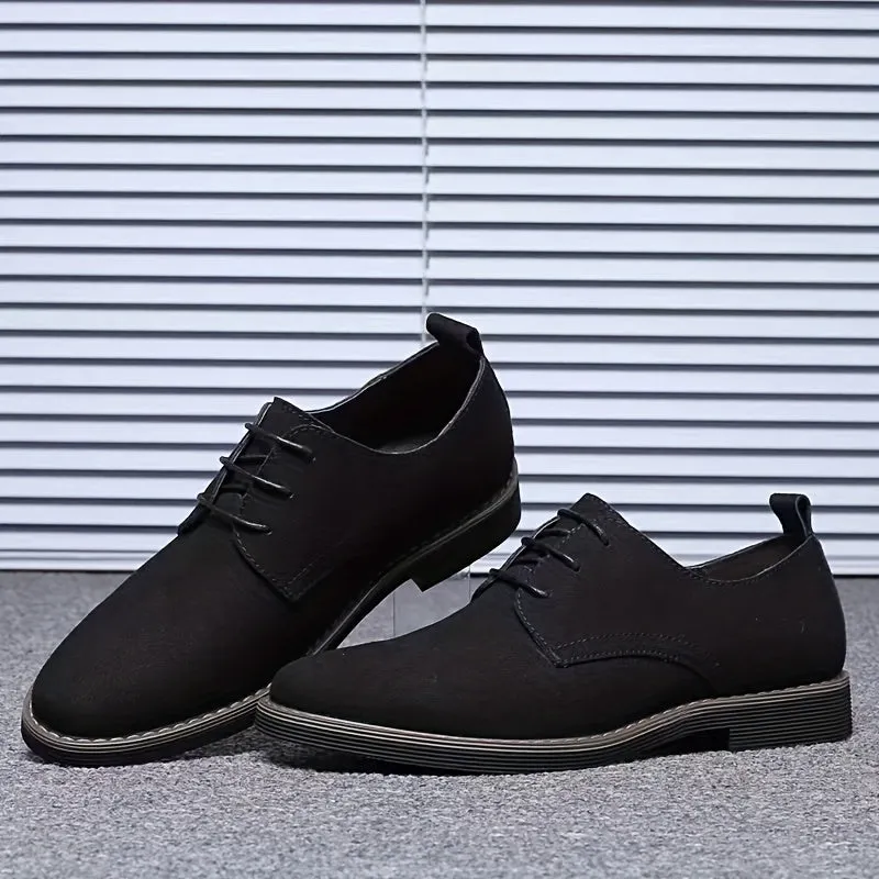 Classic Mens Derby Dress Shoes - Smooth Lace-up, Premium Formal Style - Ideal for Business & Black Tie, Comfortable Office Wear