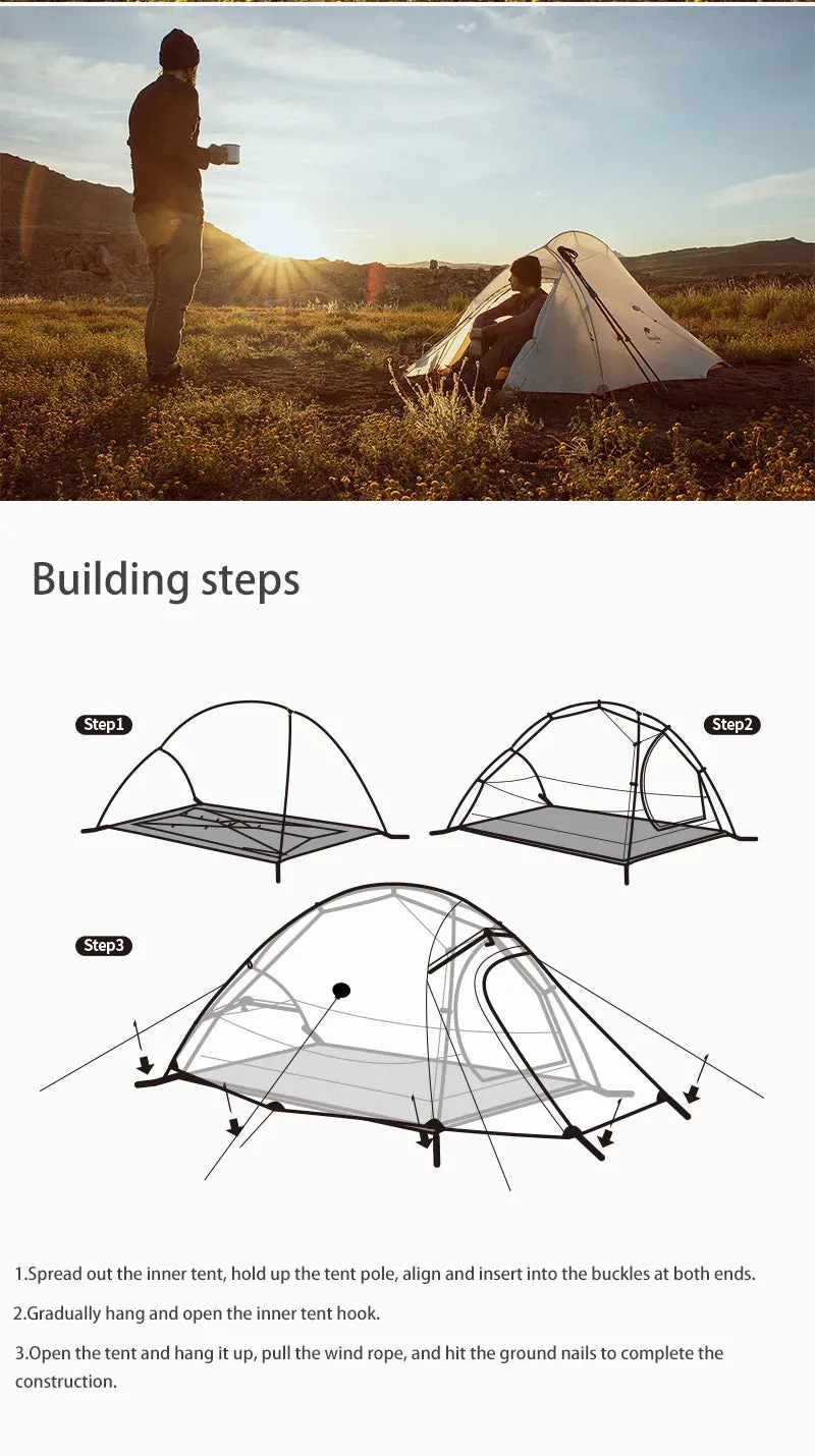 Cloud Up Series Ultralight Waterproof Backpacking Tent