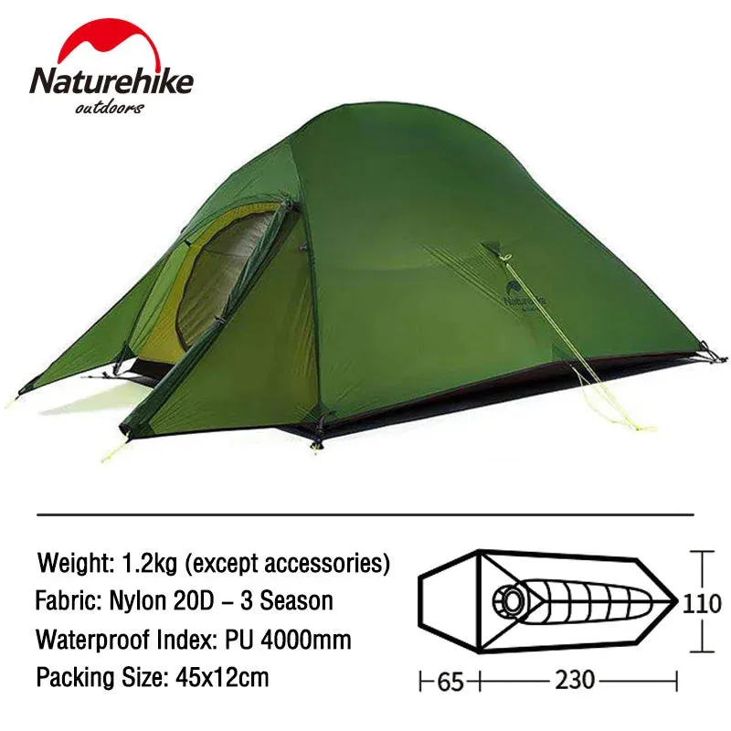 Cloud Up Series Ultralight Waterproof Backpacking Tent