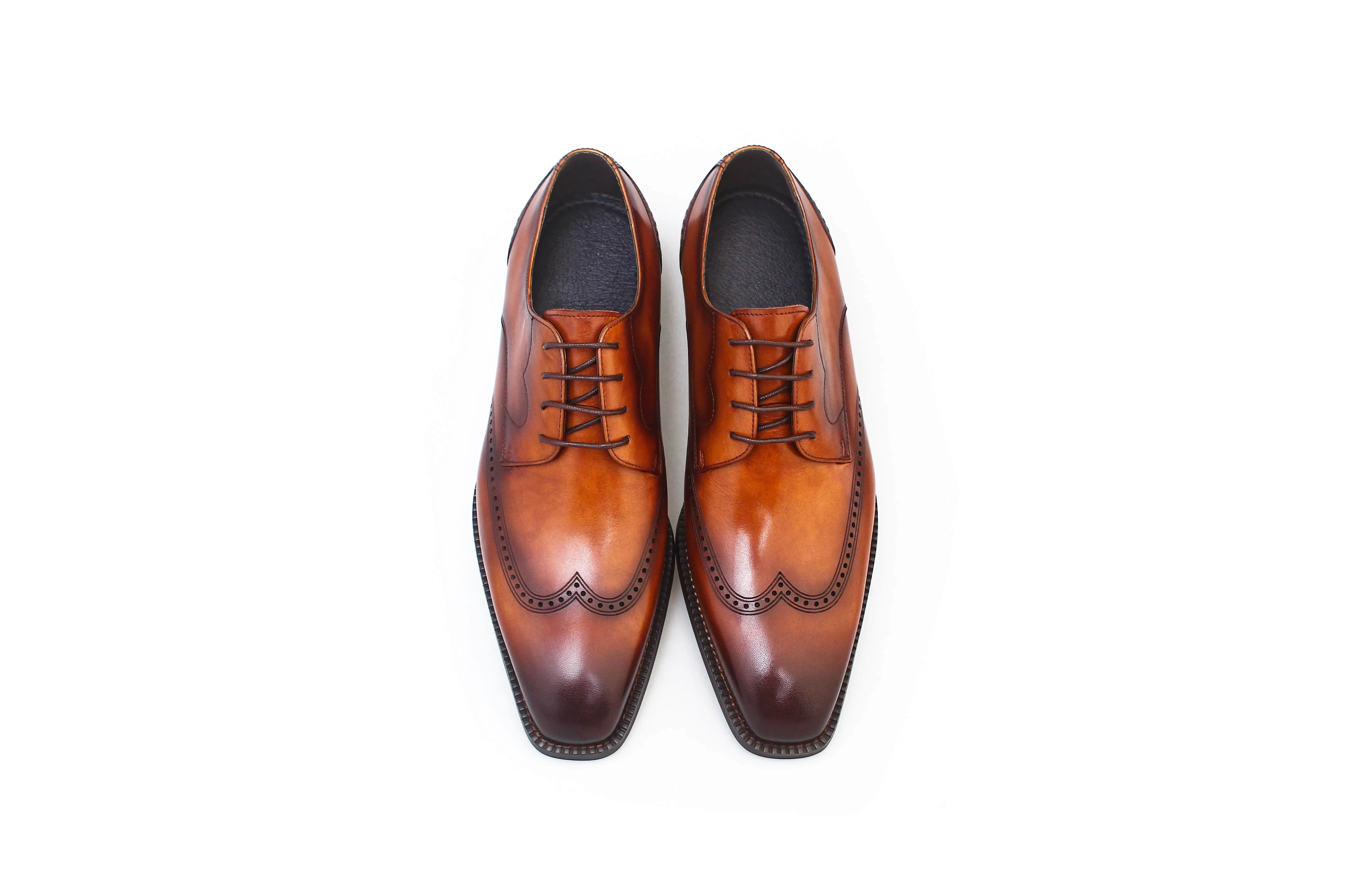 Cognac Classic Brogue Derby