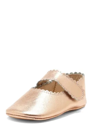 Copper Scalloped Mary Janes