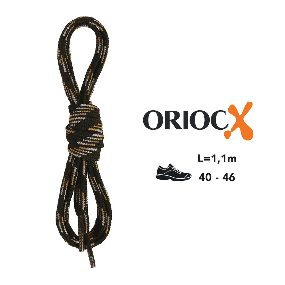 Cordones Zapatillas Trekking Negro Estampado