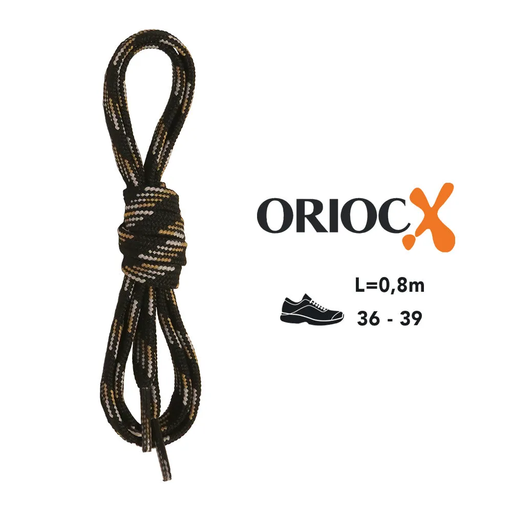 Cordones Zapatillas Trekking Negro Estampado