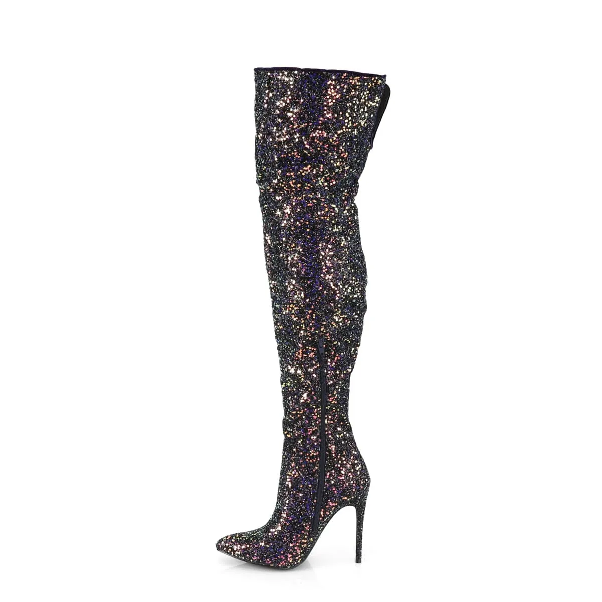 COURTLY-3015 Black Multi Glitter