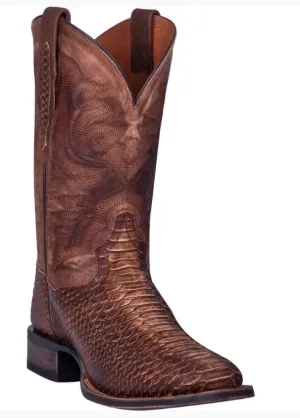 Dan Post Men's Brown Snake Skin Square Toe Boots Style DP4526