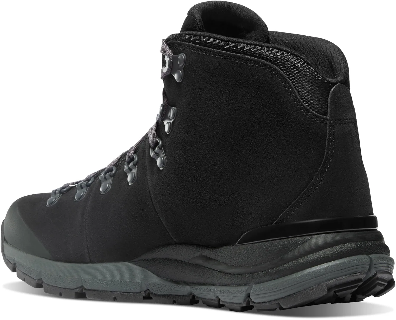 Danner Mens Mountain 600 4.5in Jet Black/Dark Shadow Suede Hiking Boots