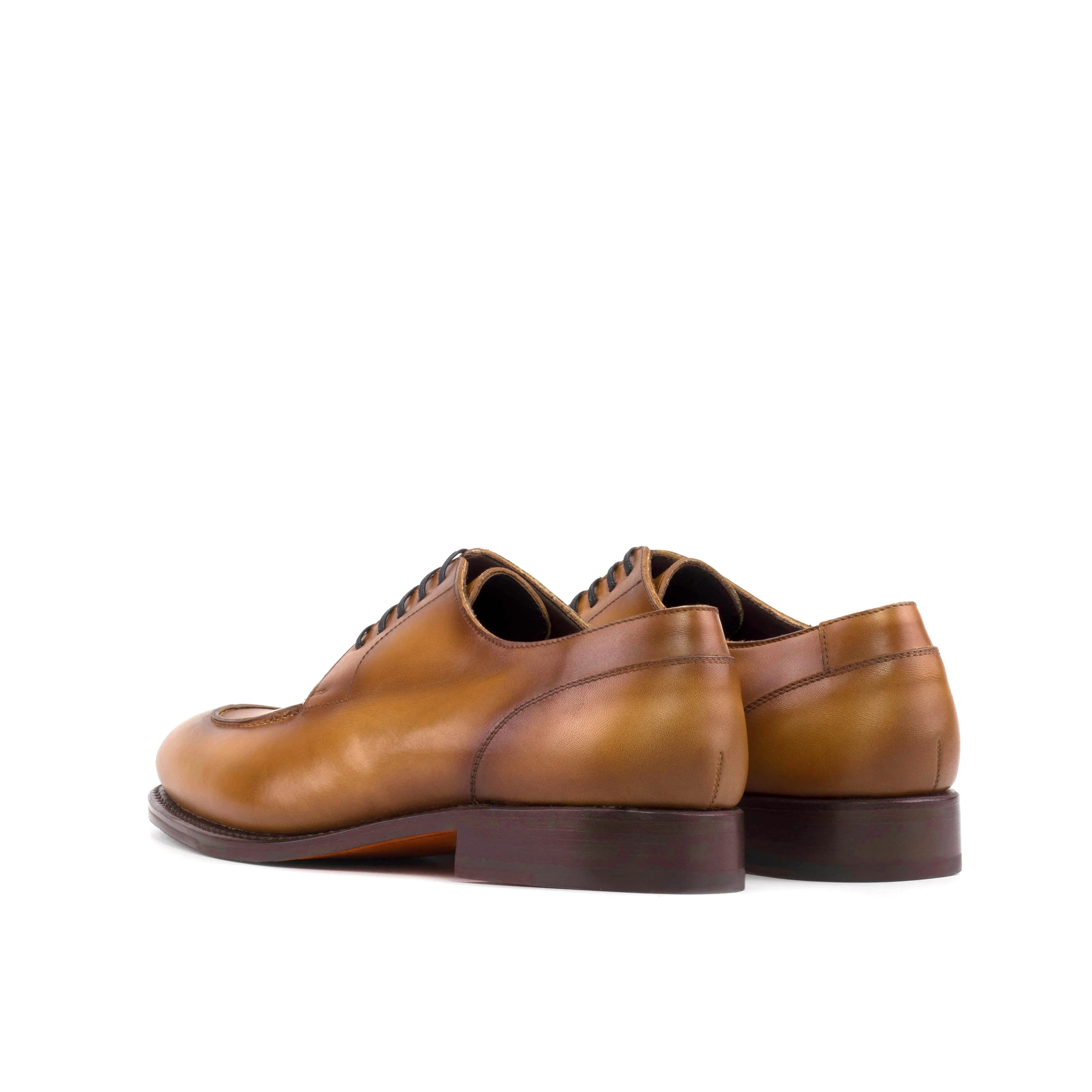 DapperFam Lorenzo in Cognac Men's Italian Leather Derby Split Toe