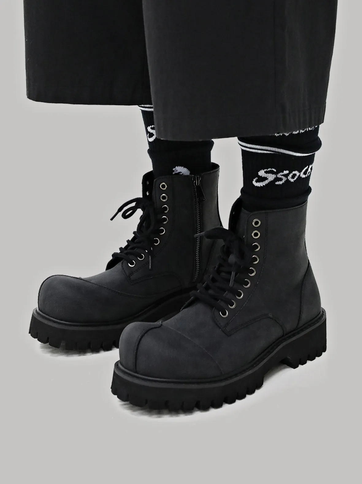 Deconstructed Thick-soled Martin Boots