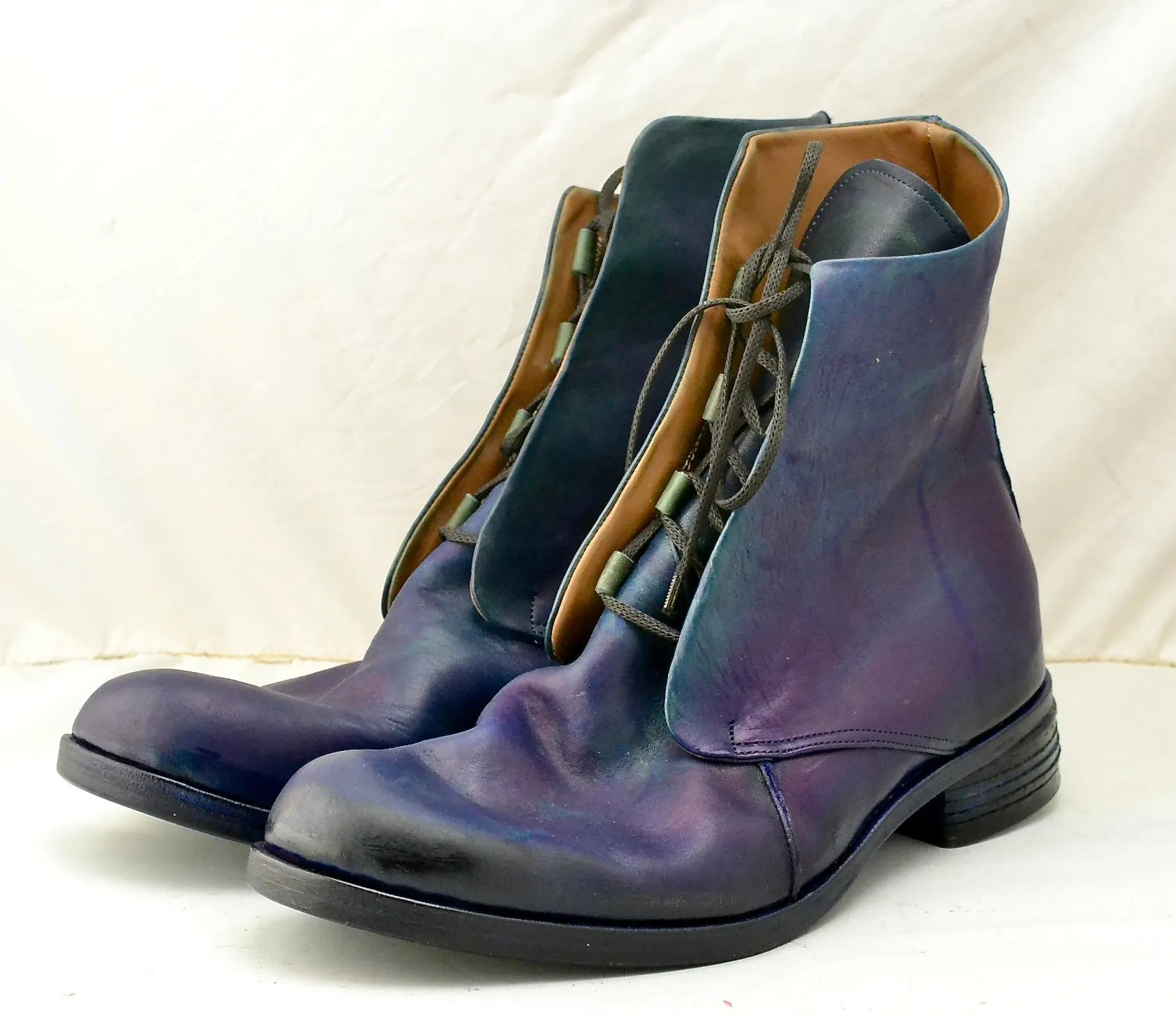 Derby Boot  |  electric blue calf